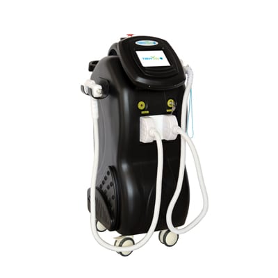 Two-in-one hair removal and tattoo removal laser machine